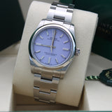 Rolex Oyster Perpetual 34 Lavender - 124200 - LC100 04/2026 - New and unworn - Full Set - 19% VAT