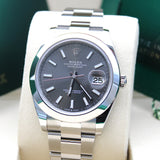 Rolex Datejust 41 Rhodium - 126300 - LC100 03/2026 - Neu und Ungetragen - Full Set