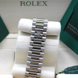 Rolex Day Date Weissgold Olive - 228239 - 03/2024 LC100 - Neuwertig - Erstkaufrechnung - Full Set